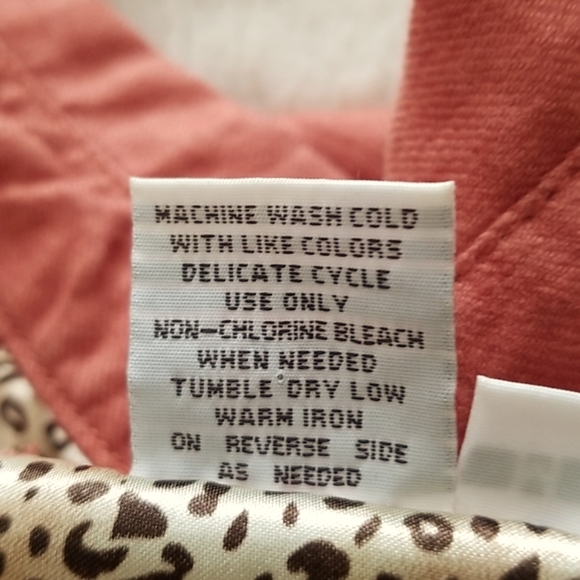 Vintage 100% Linen Top Military Combat by Live A Little / Sz M / Burnt orange - Picture 15 of 17